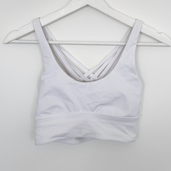 Lululemon Sports bra White Size 4 - Picture 3 of 6